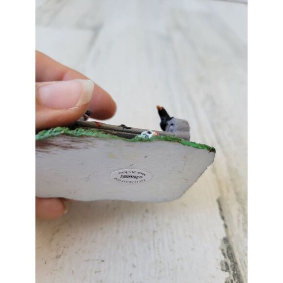 Lemax Halloween park scary bench chair accessory Crow rats village - Picture 6 of 6